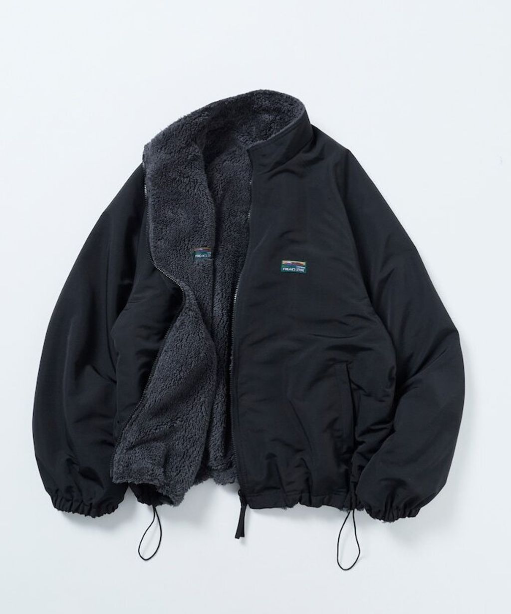 FREAKS STORE 寬鬆版型尼龍x刷毛雙面穿立領夾克_26