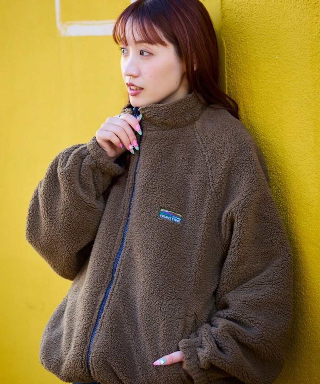 FREAKS STORE 寬鬆版型尼龍x刷毛雙面穿立領夾克_56