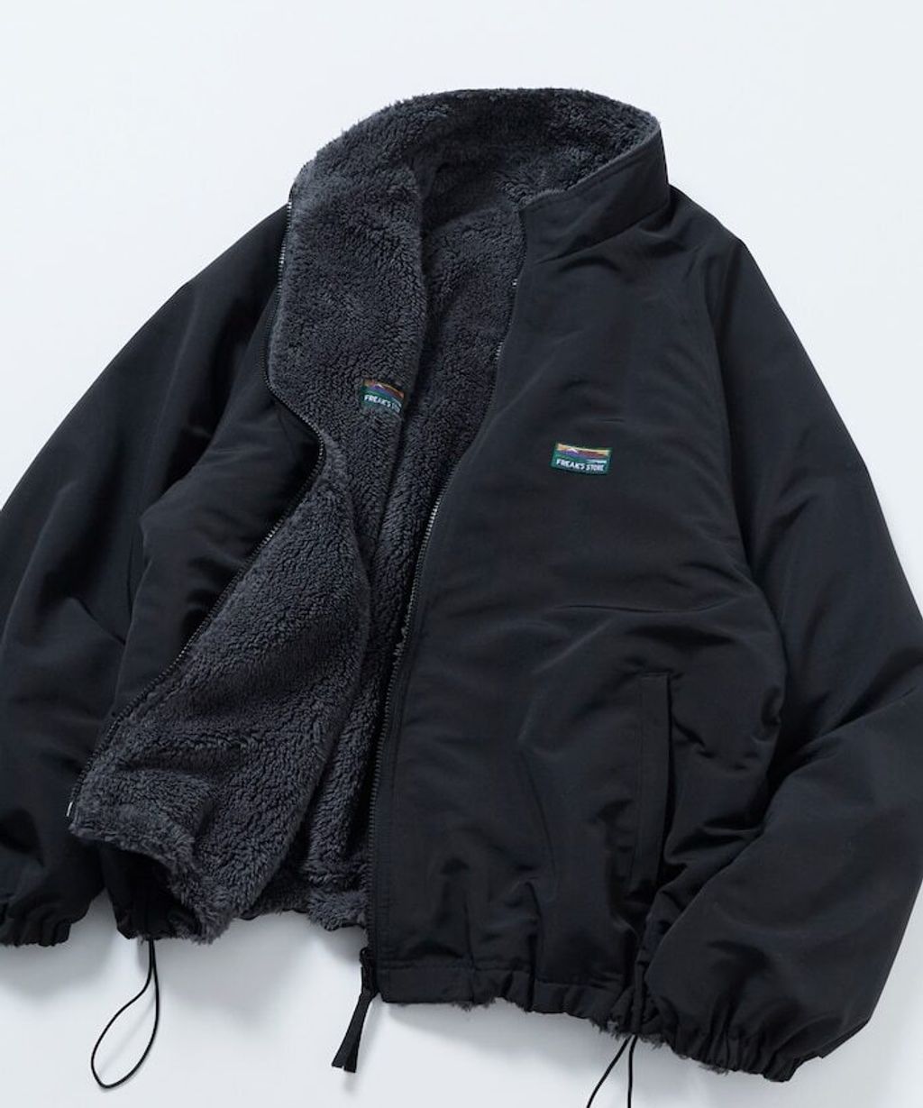 FREAKS STORE 寬鬆版型尼龍x刷毛雙面穿立領夾克_27