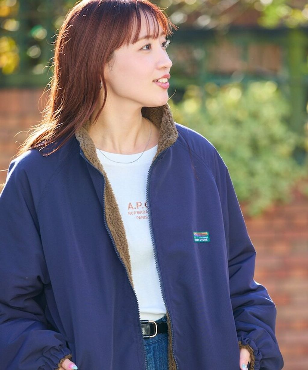 FREAKS STORE 寬鬆版型尼龍x刷毛雙面穿立領夾克_47