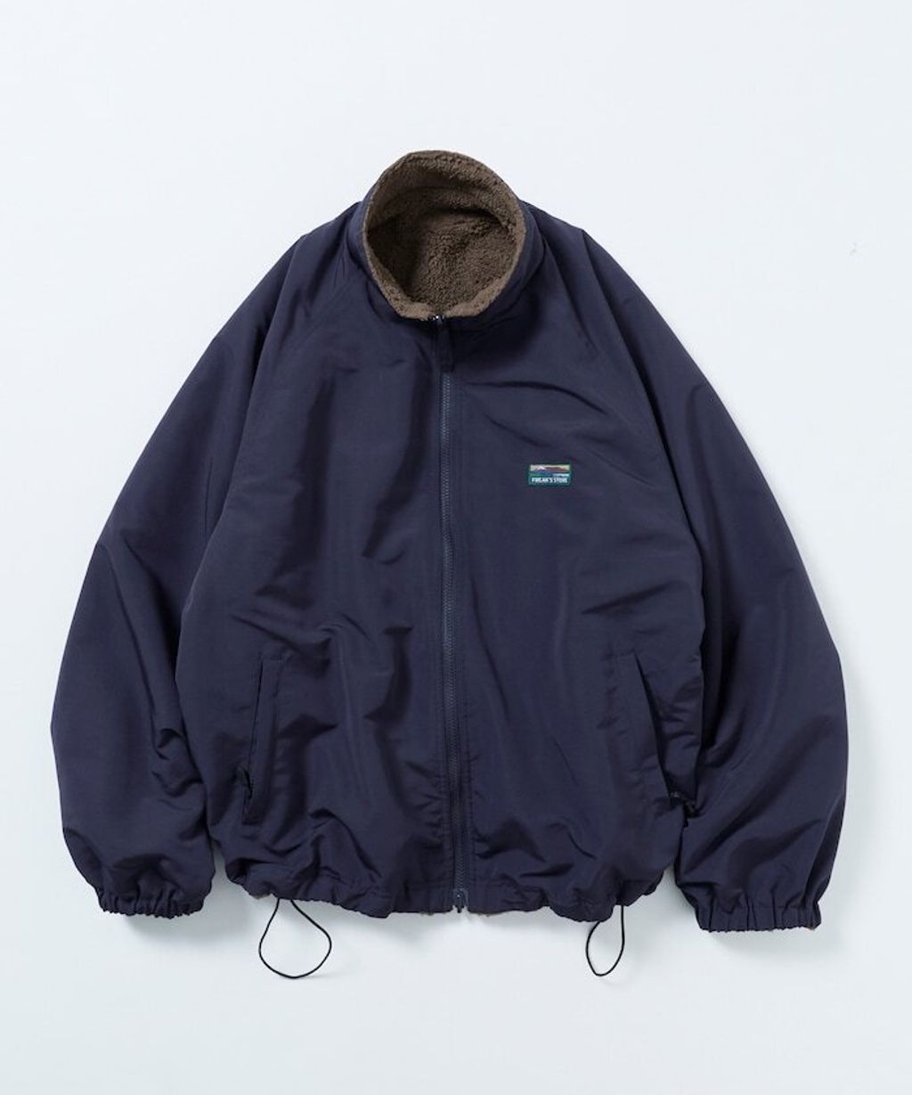FREAKS STORE 寬鬆版型尼龍x刷毛雙面穿立領夾克_22