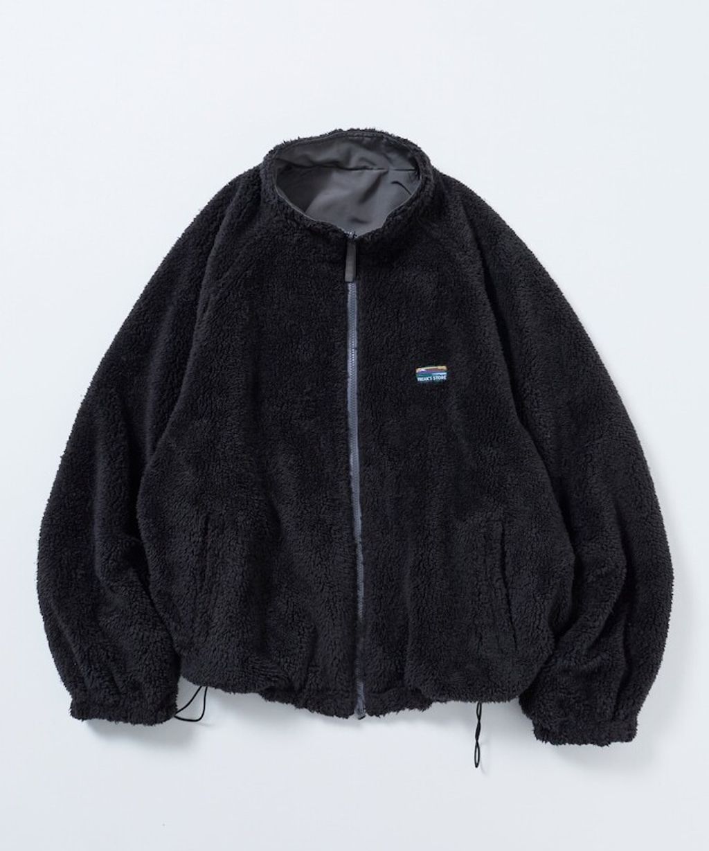 FREAKS STORE 寬鬆版型尼龍x刷毛雙面穿立領夾克_15