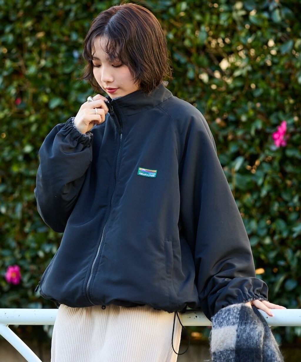 FREAKS STORE 寬鬆版型尼龍x刷毛雙面穿立領夾克_33