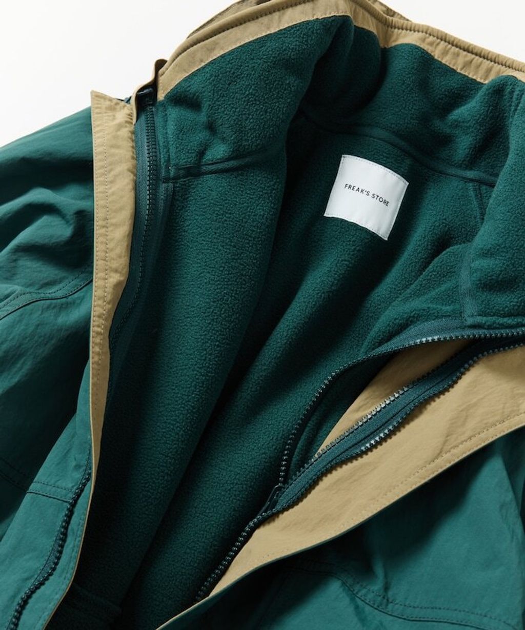 FREAKS STORE 3WAY 寬鬆版型尼龍×刷毛可拆式衣領外套_31