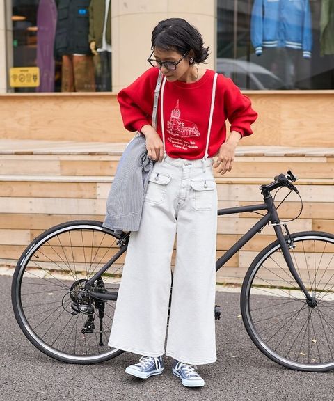 FREAKS STORE x SOMETHING 寬版顯瘦細吊帶丹寧褲 (一褲多穿)_4