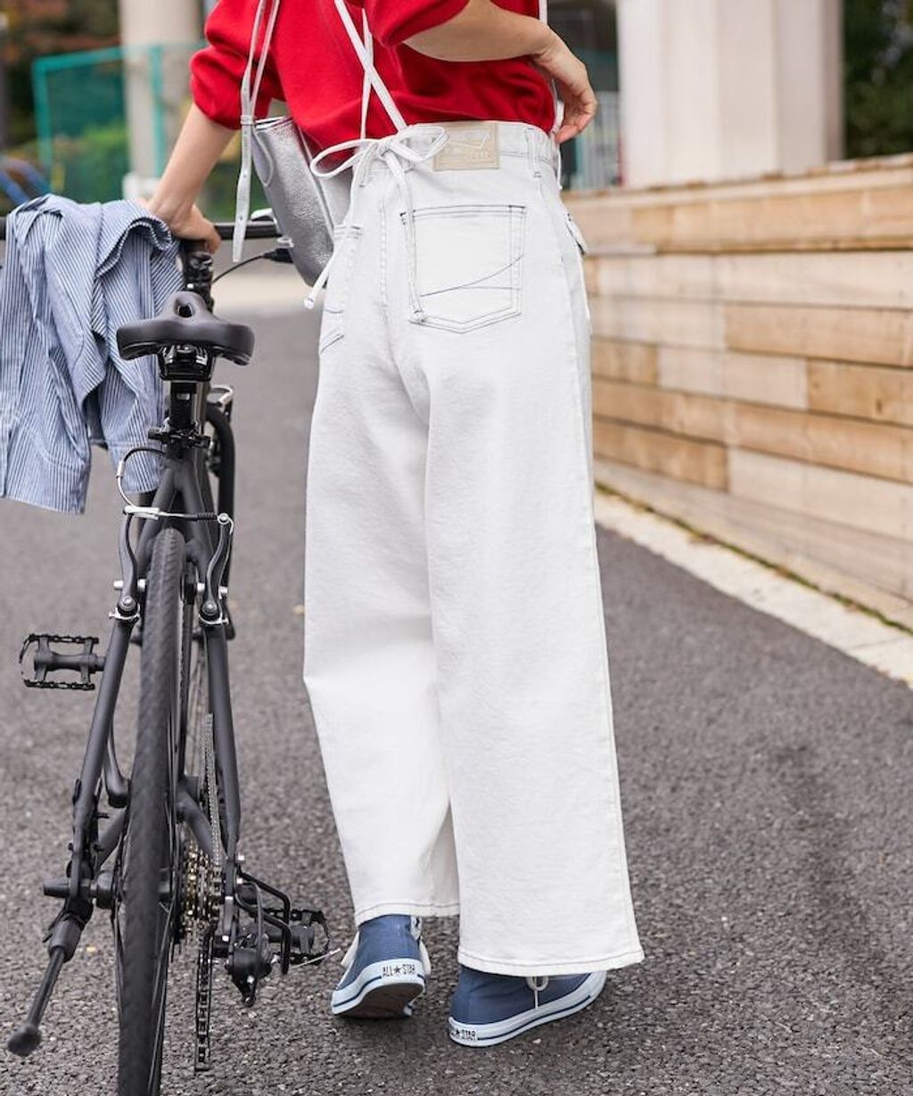 FREAKS STORE x SOMETHING 寬版顯瘦細吊帶丹寧褲 (一褲多穿)_1