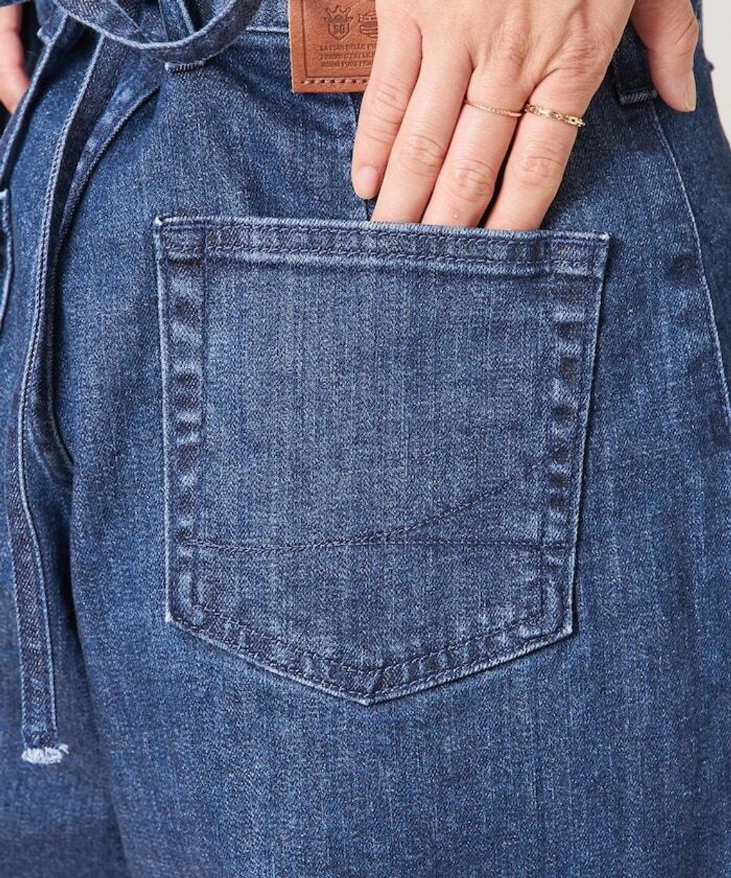 FREAKS STORE x SOMETHING 寬版顯瘦細吊帶丹寧褲 (一褲多穿)_40