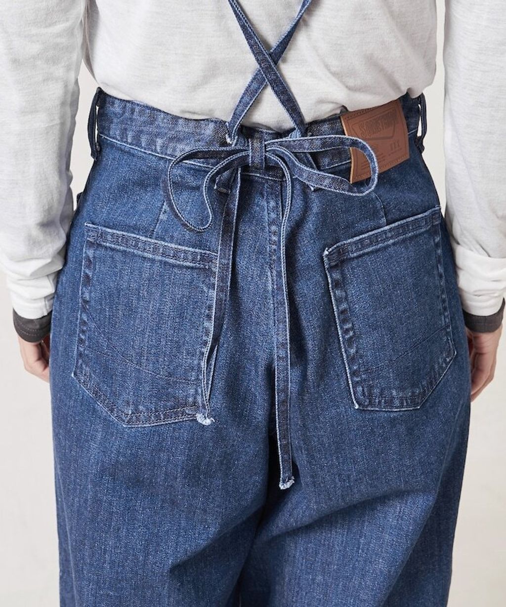 FREAKS STORE x SOMETHING 寬版顯瘦細吊帶丹寧褲 (一褲多穿)_38