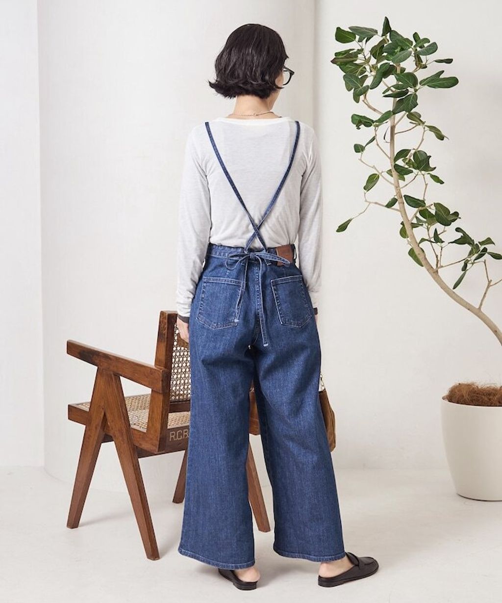 FREAKS STORE x SOMETHING 寬版顯瘦細吊帶丹寧褲 (一褲多穿)_27