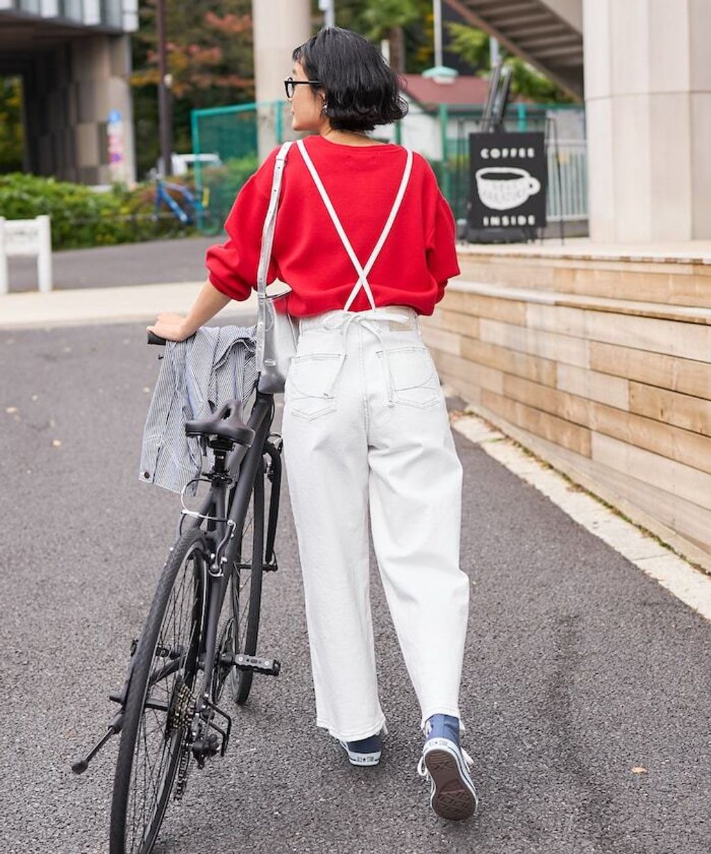 FREAKS STORE x SOMETHING 寬版顯瘦細吊帶丹寧褲 (一褲多穿)_17