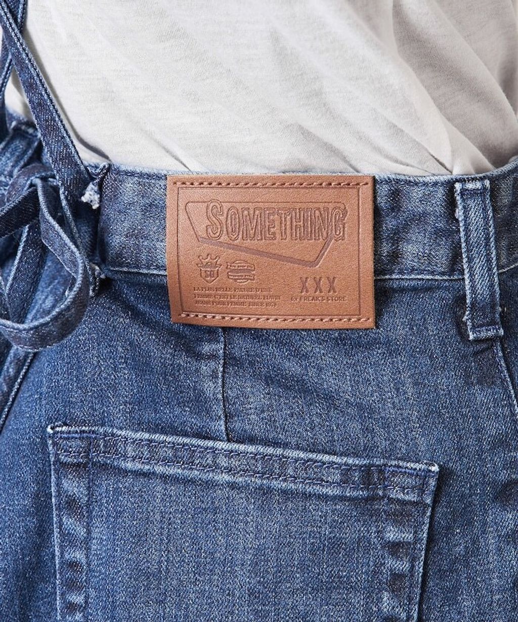 FREAKS STORE x SOMETHING 寬版顯瘦細吊帶丹寧褲 (一褲多穿)_33