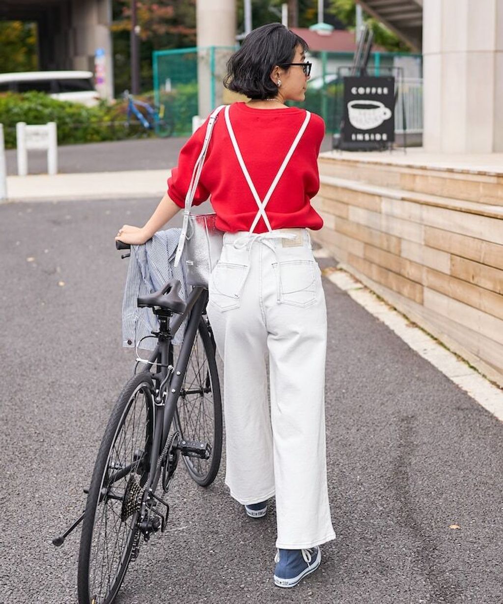 FREAKS STORE x SOMETHING 寬版顯瘦細吊帶丹寧褲 (一褲多穿)_16