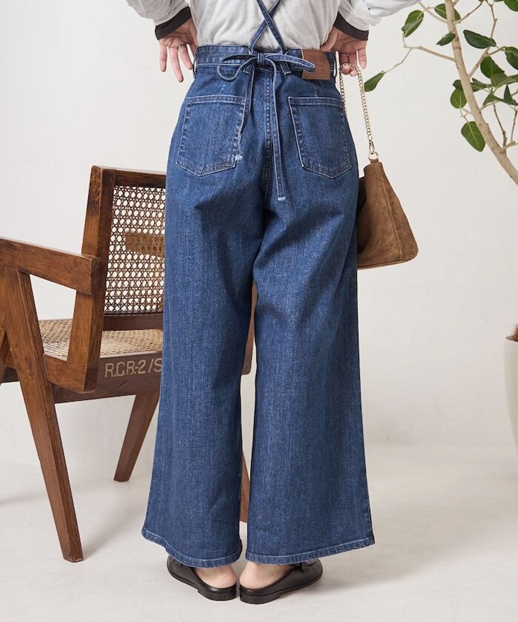 FREAKS STORE x SOMETHING 寬版顯瘦細吊帶丹寧褲 (一褲多穿)_31