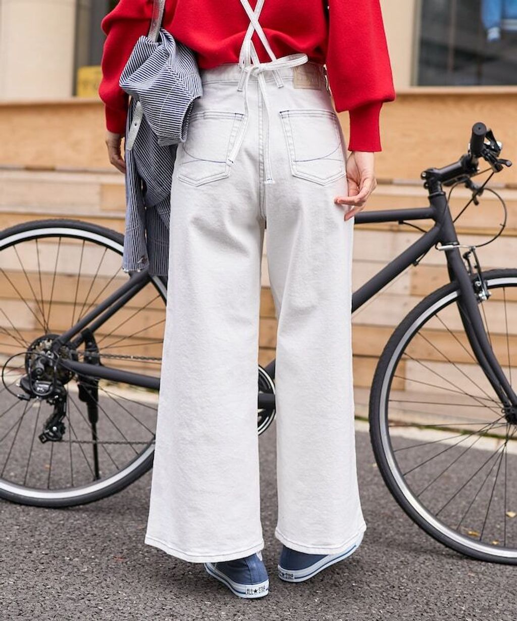 FREAKS STORE x SOMETHING 寬版顯瘦細吊帶丹寧褲 (一褲多穿)_9