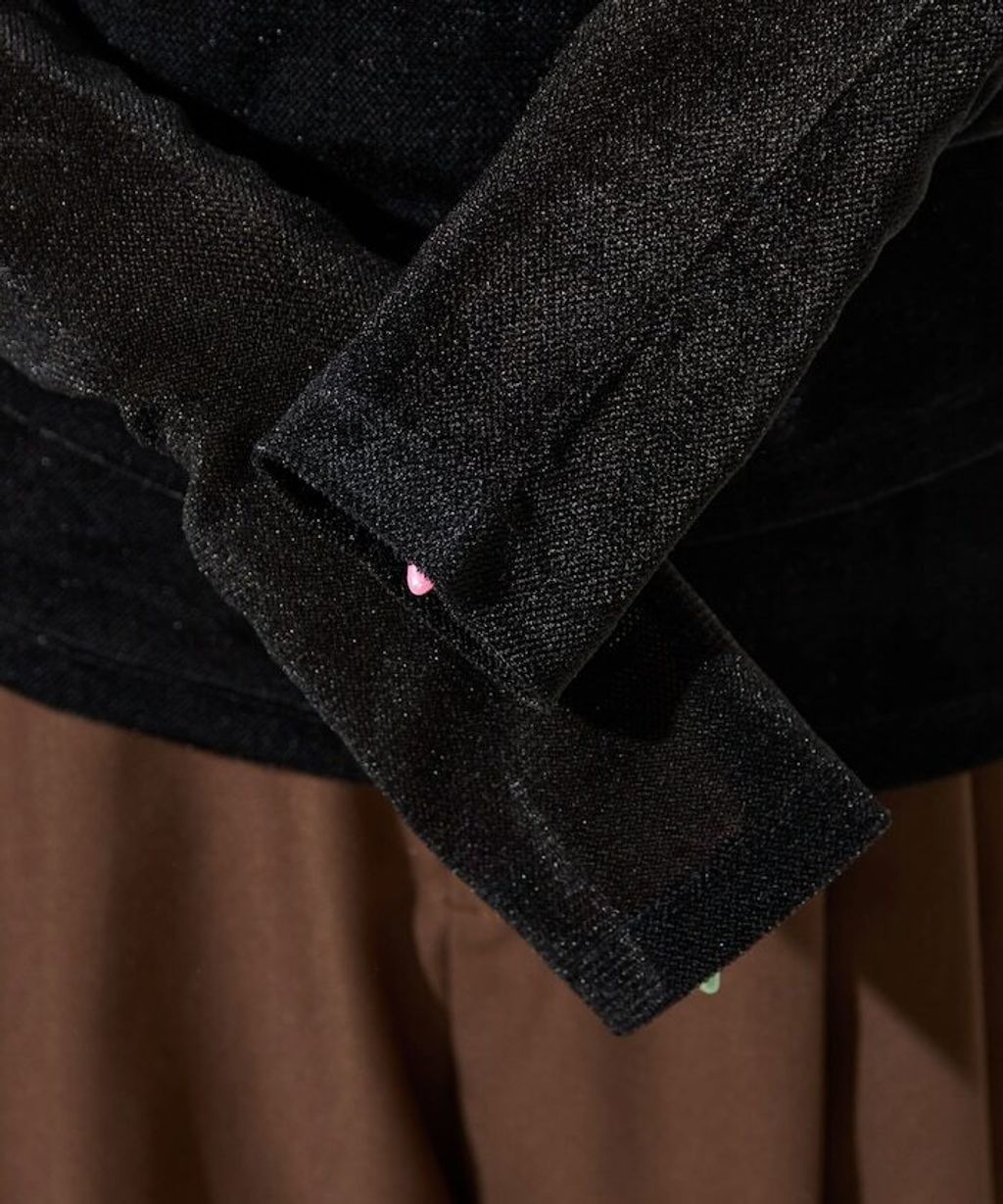 FREAKS STORE 透膚植絨掛脖層次長袖上衣_48