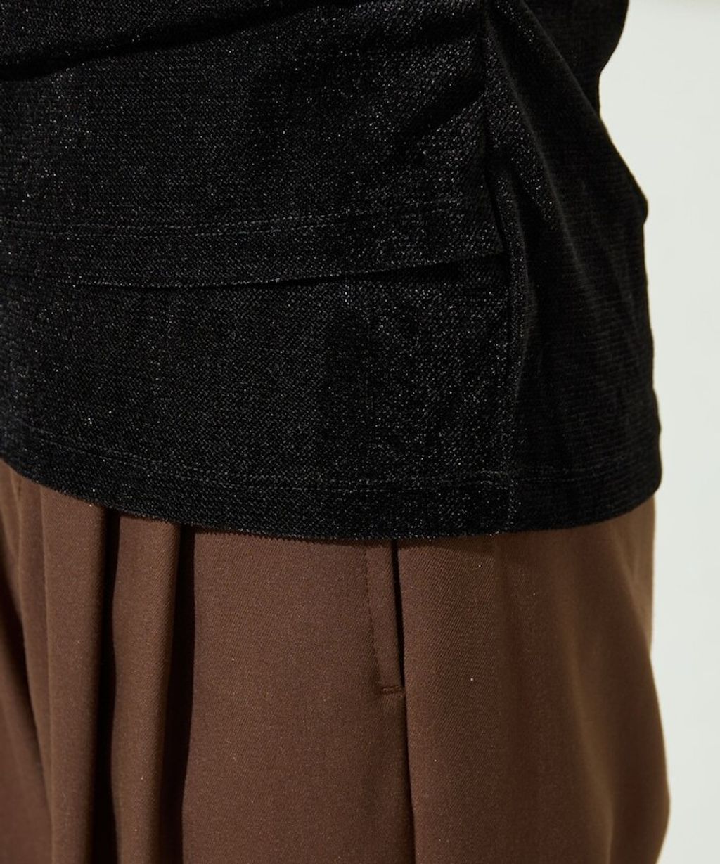 FREAKS STORE 透膚植絨掛脖層次長袖上衣_47