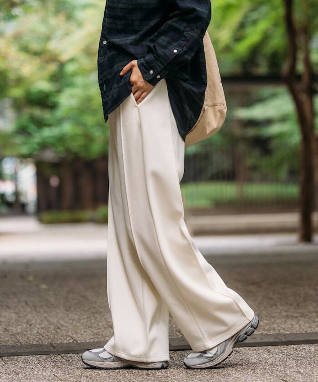 FREAKS STORE 太空棉立體剪裁弧形褲_1