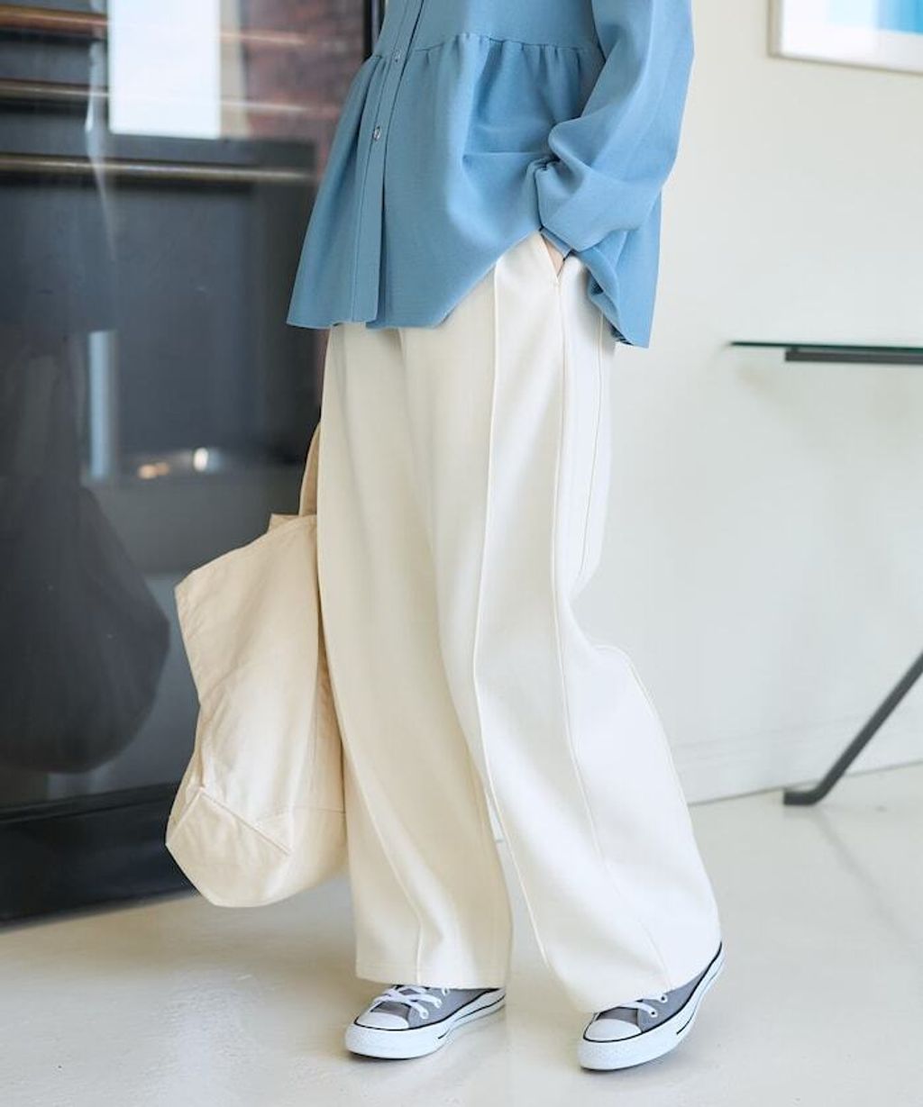 FREAKS STORE 太空棉立體剪裁弧形褲_42