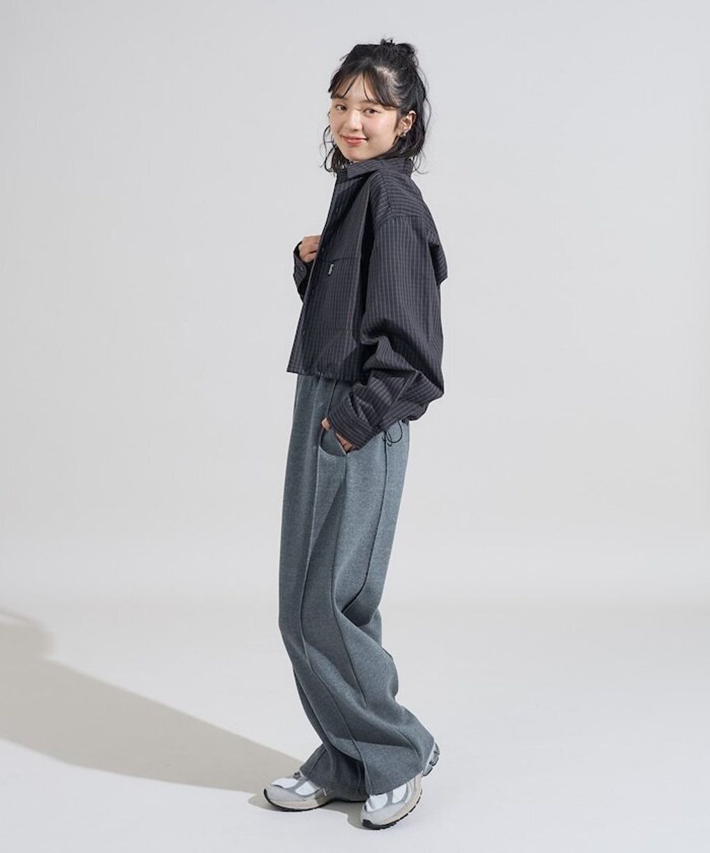 FREAKS STORE 太空棉立體剪裁弧形褲_23