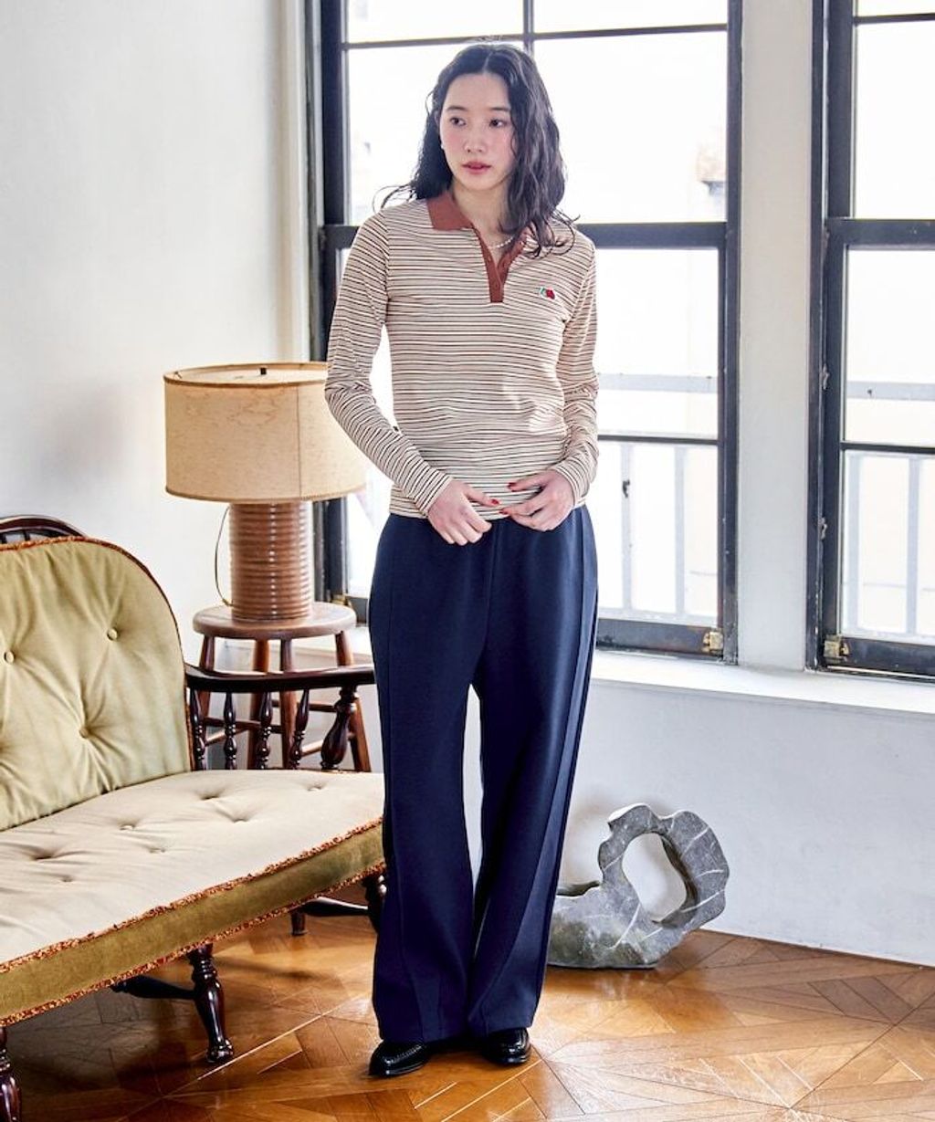 FREAKS STORE 太空棉立體剪裁弧形褲_46