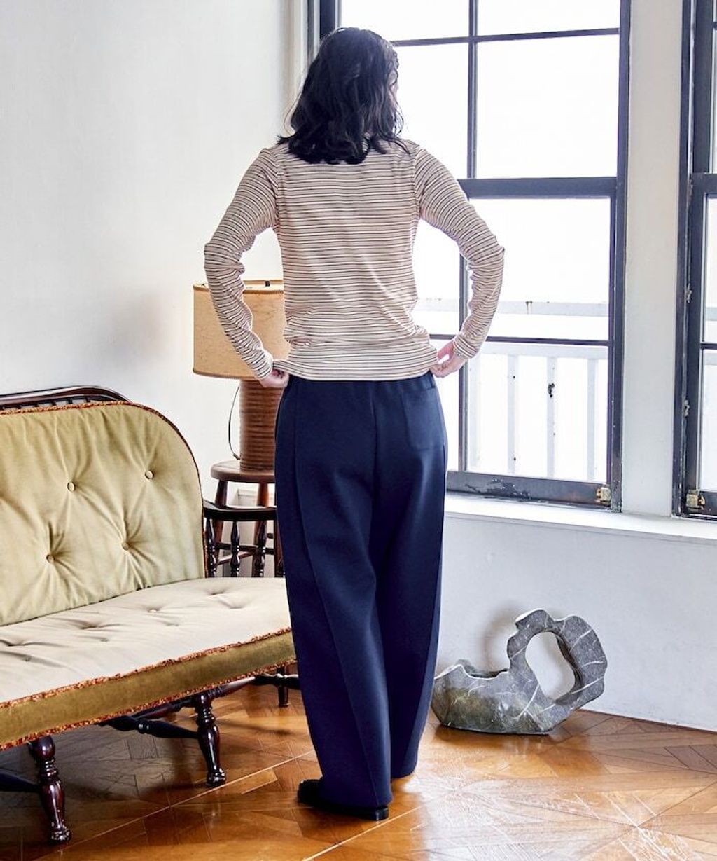 FREAKS STORE 太空棉立體剪裁弧形褲_50