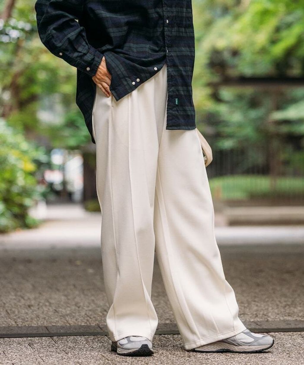 FREAKS STORE 太空棉立體剪裁弧形褲_33