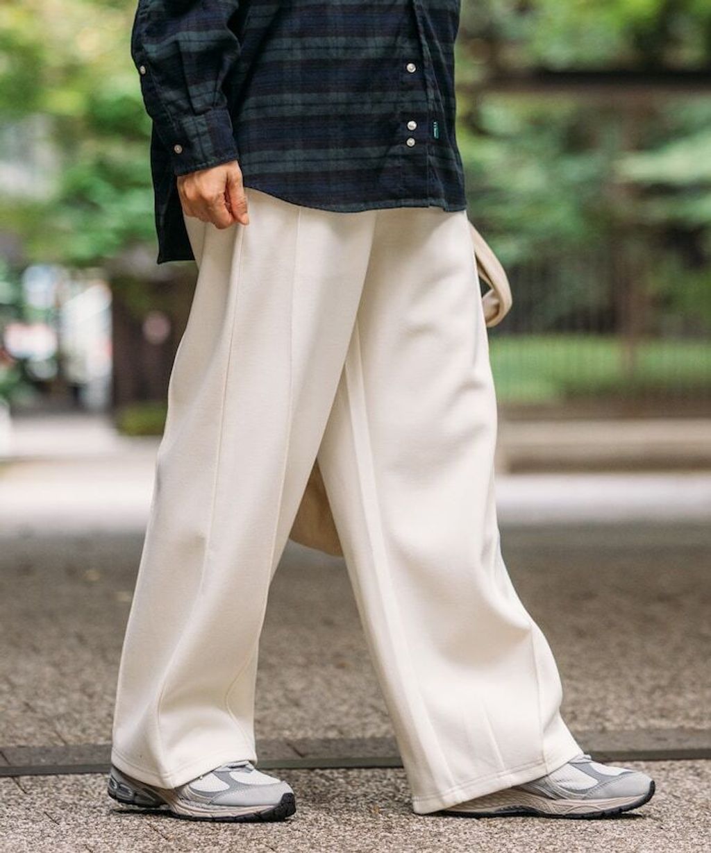 FREAKS STORE 太空棉立體剪裁弧形褲_36