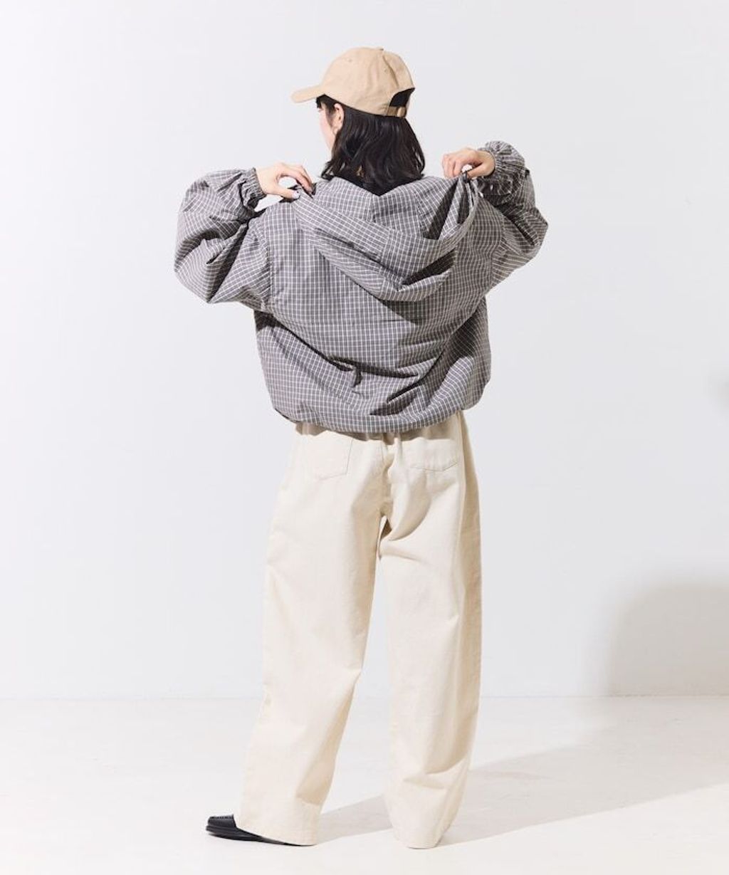 Foxfire × FREAKS STORE 輕量格紋連帽拉鍊下擺抽繩外套_8