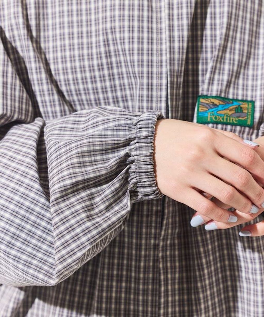 Foxfire × FREAKS STORE 輕量格紋連帽拉鍊下擺抽繩外套_30