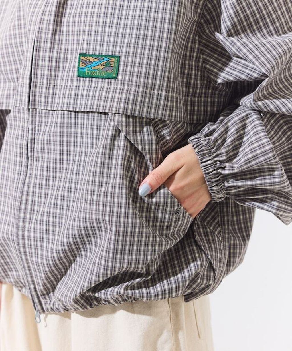 Foxfire × FREAKS STORE 輕量格紋連帽拉鍊下擺抽繩外套_31