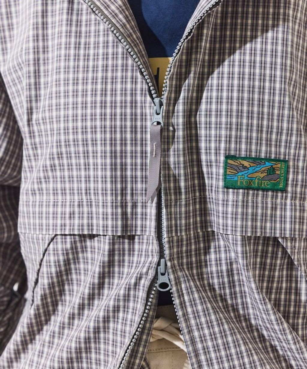 Foxfire × FREAKS STORE 輕量格紋連帽拉鍊下擺抽繩外套_29