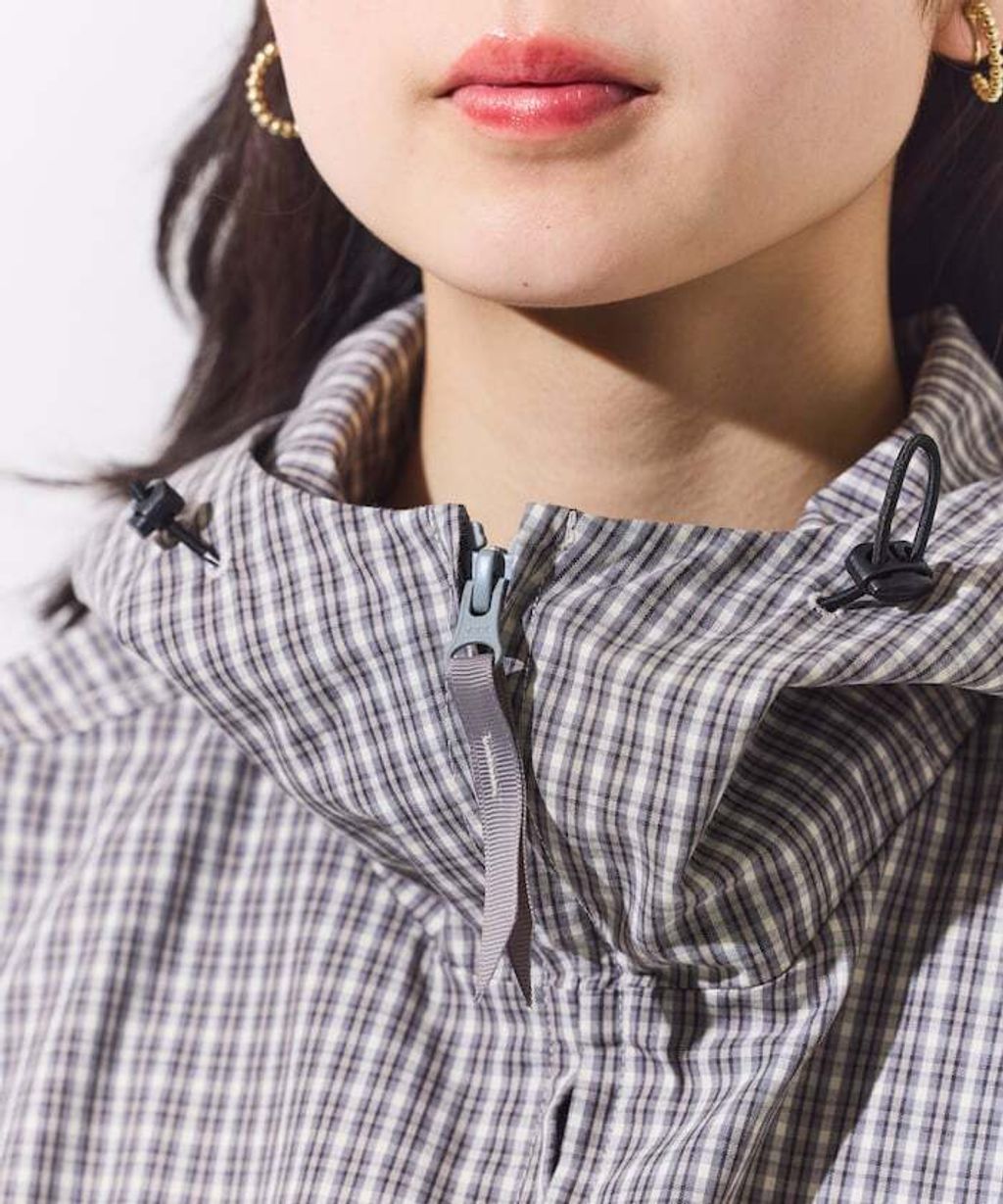 Foxfire × FREAKS STORE 輕量格紋連帽拉鍊下擺抽繩外套_27