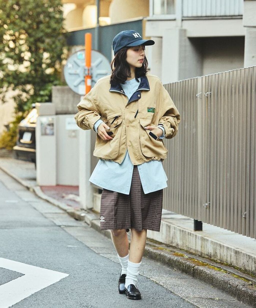 Foxfire × FREAKS STORE 雙拉鍊短版復古風尼龍外套_6