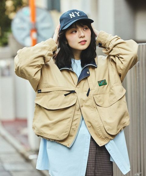 Foxfire × FREAKS STORE 雙拉鍊短版復古風尼龍外套_12