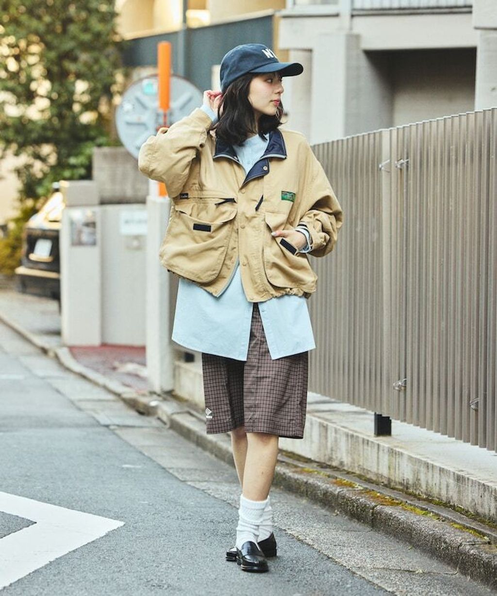 Foxfire × FREAKS STORE 雙拉鍊短版復古風尼龍外套_7