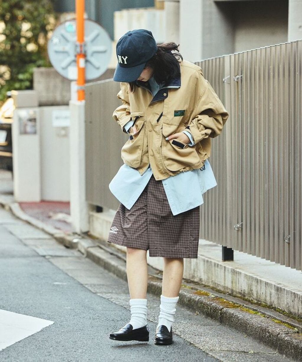 Foxfire × FREAKS STORE 雙拉鍊短版復古風尼龍外套_8