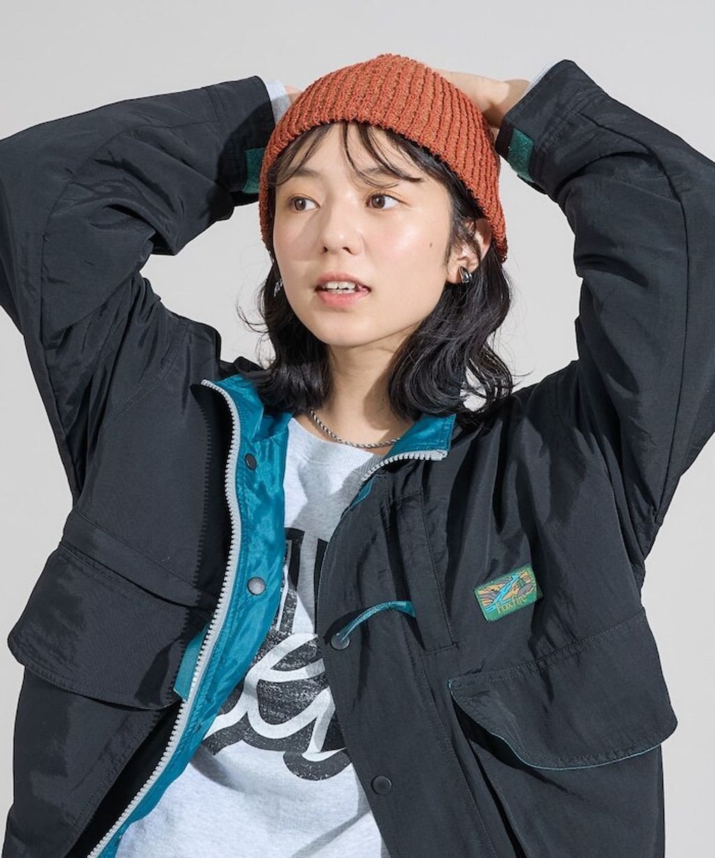 Foxfire × FREAKS STORE 雙拉鍊短版復古風尼龍外套_42