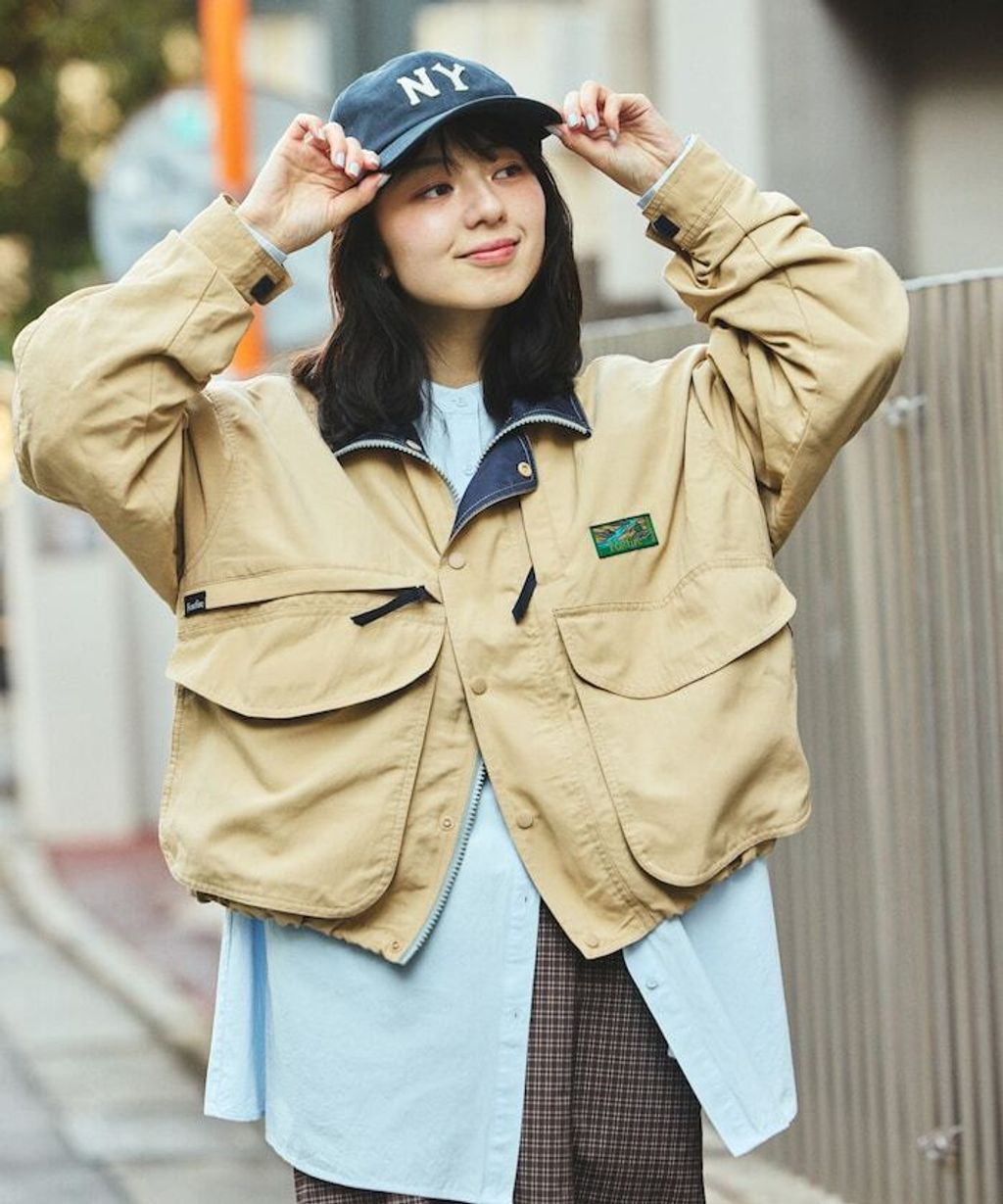 Foxfire × FREAKS STORE 雙拉鍊短版復古風尼龍外套_18