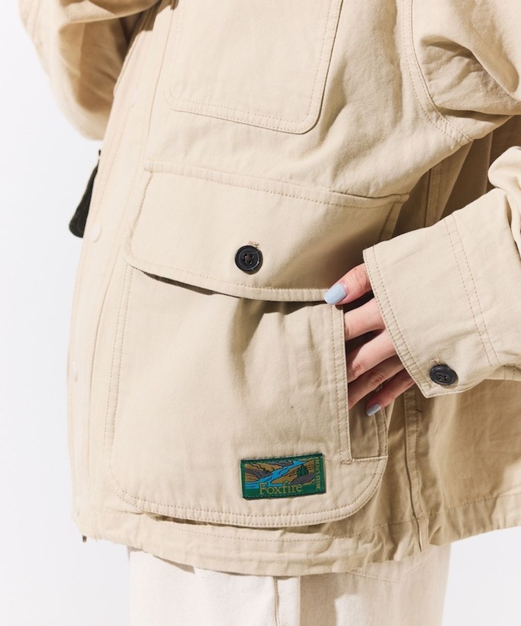 Foxfire × FREAKS STORE Warden Jacket復古多口袋立領機能工裝外套(女款)_47