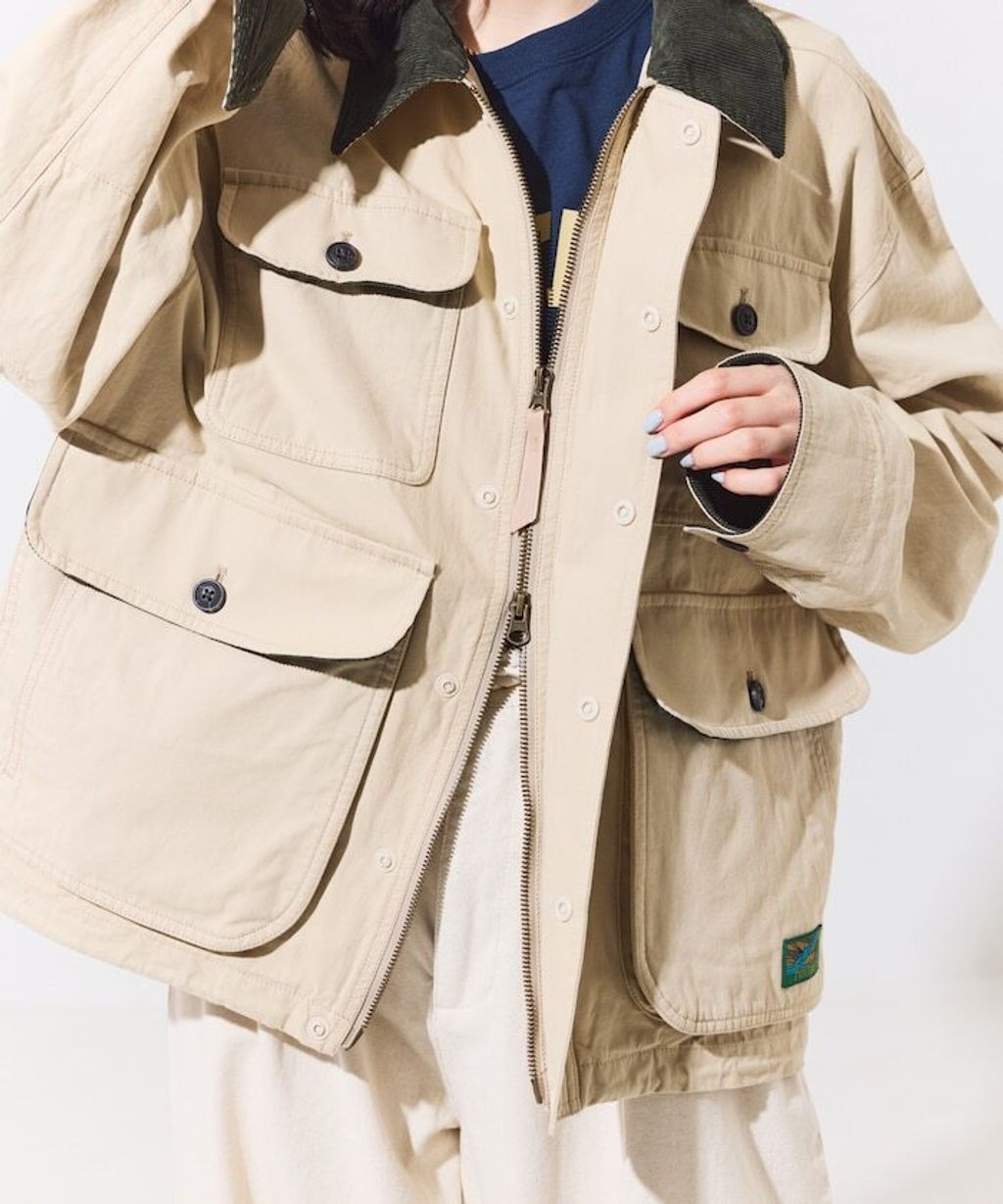 Foxfire × FREAKS STORE Warden Jacket復古多口袋立領機能工裝外套(女款)_51