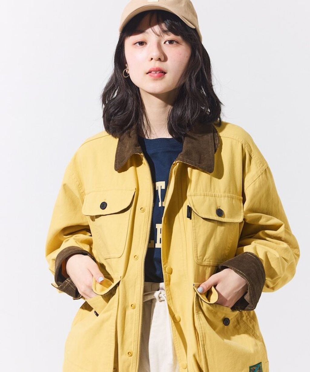 Foxfire × FREAKS STORE Warden Jacket復古多口袋立領機能工裝外套(女款)_25