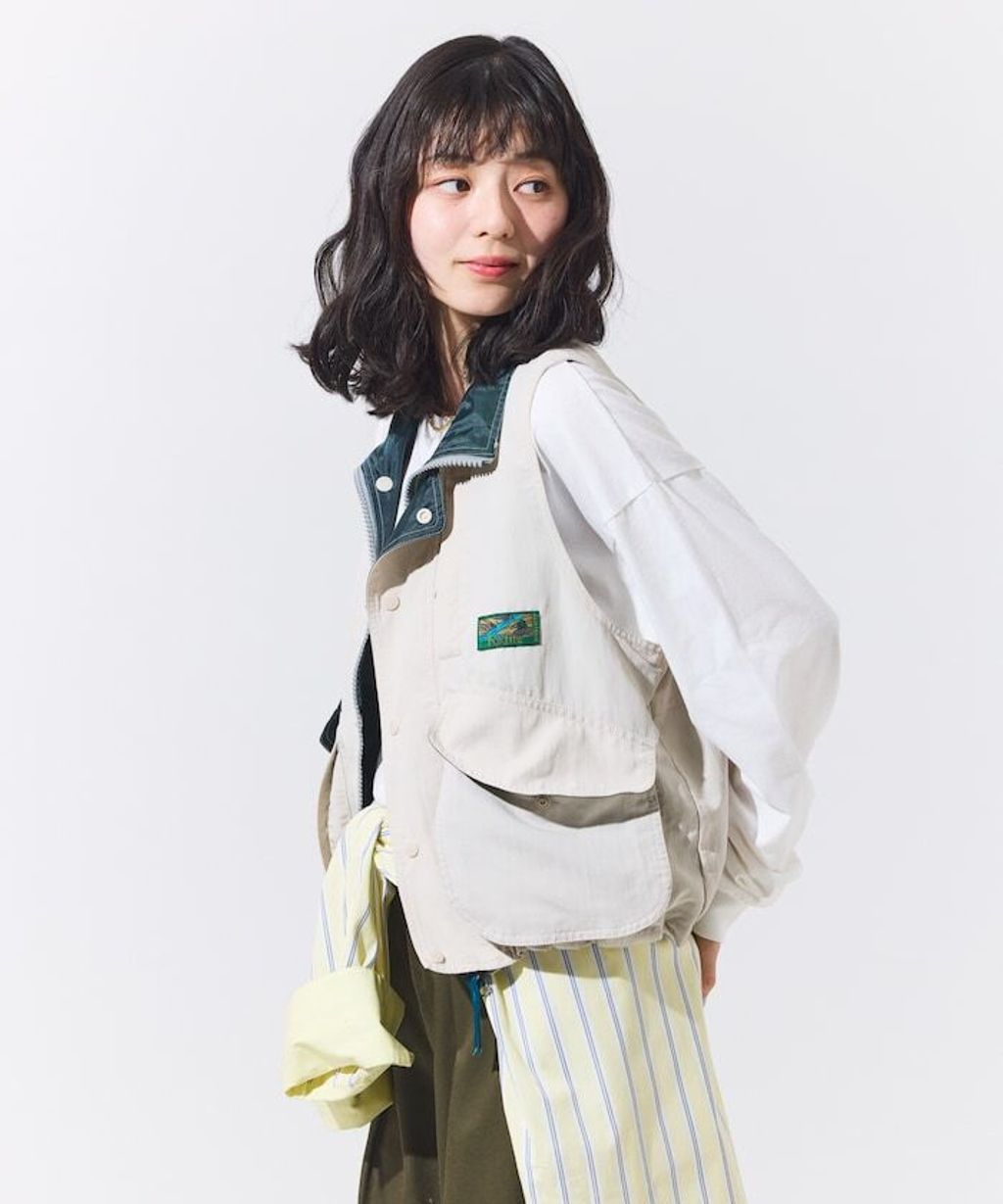 Foxfire × FREAKS STORE New Destination古著感短版多口袋機能釣魚背心(女款)_28