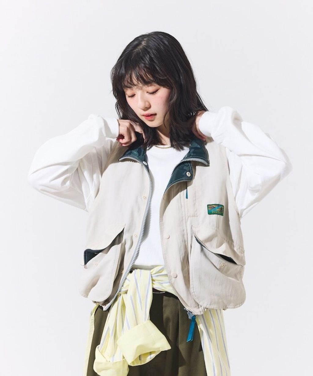 Foxfire × FREAKS STORE New Destination古著感短版多口袋機能釣魚背心(女款)_27