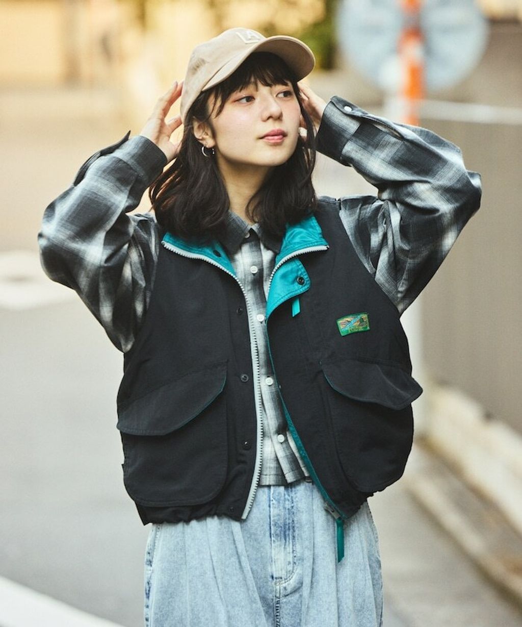 Foxfire × FREAKS STORE New Destination古著感短版多口袋機能釣魚背心(女款)_16