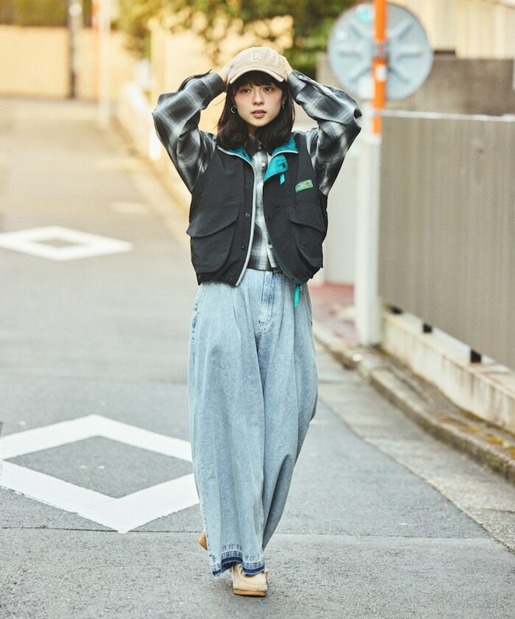 Foxfire × FREAKS STORE New Destination古著感短版多口袋機能釣魚背心(女款)_9