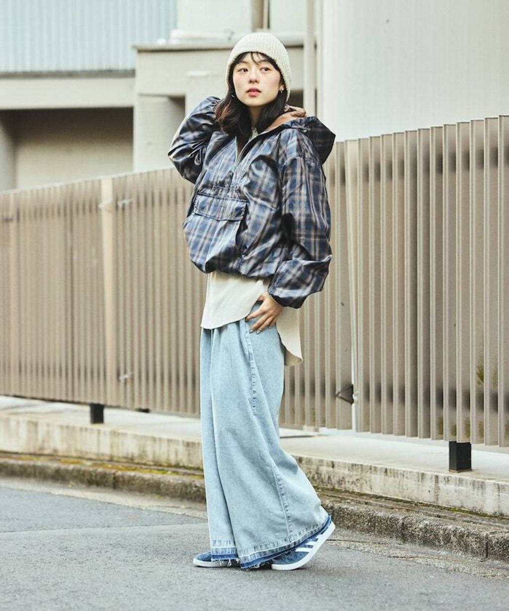 Foxfire × FREAKS STORE New Destination英倫格紋半襟連帽抽繩外套_6