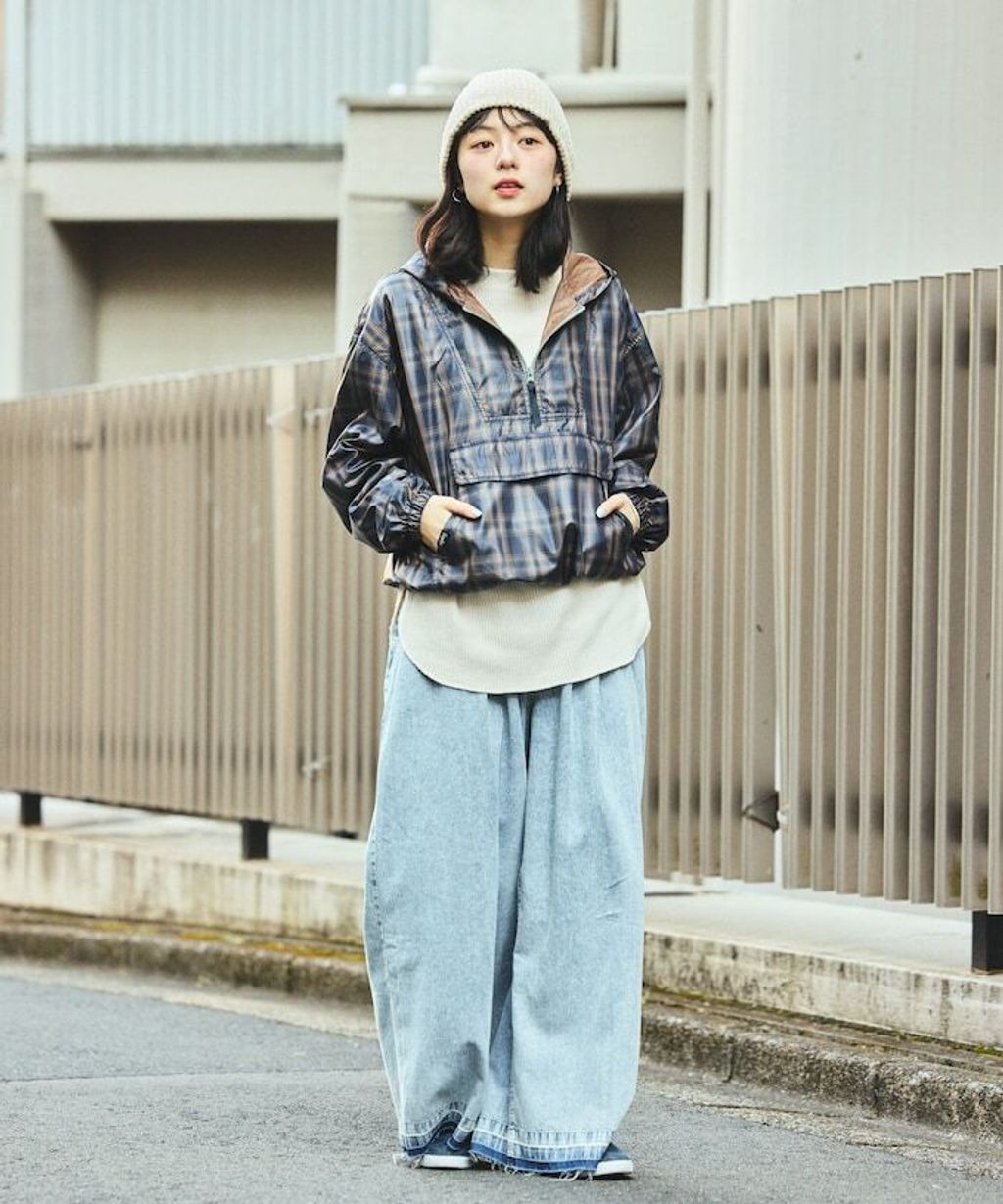 Foxfire × FREAKS STORE New Destination英倫格紋半襟連帽抽繩外套_5