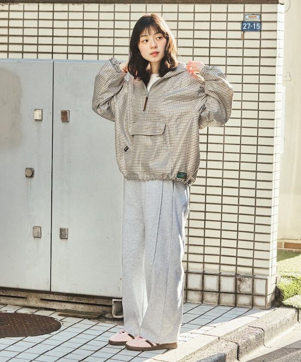 Foxfire × FREAKS STORE New Destination英倫格紋半襟連帽抽繩外套_16