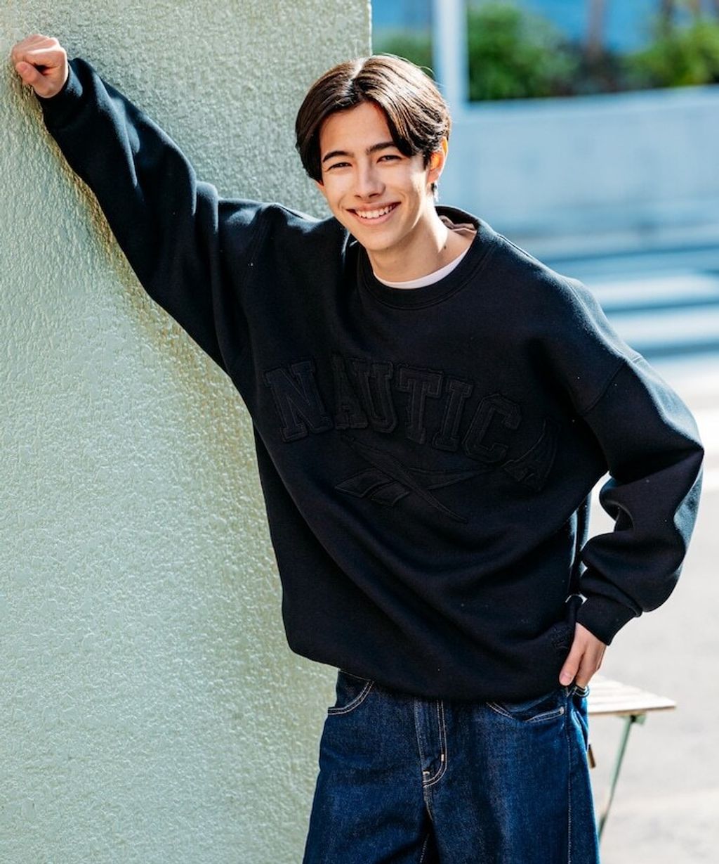 Reebok × NAUTICA 立體拼接Arch Logo太空棉大學T_6