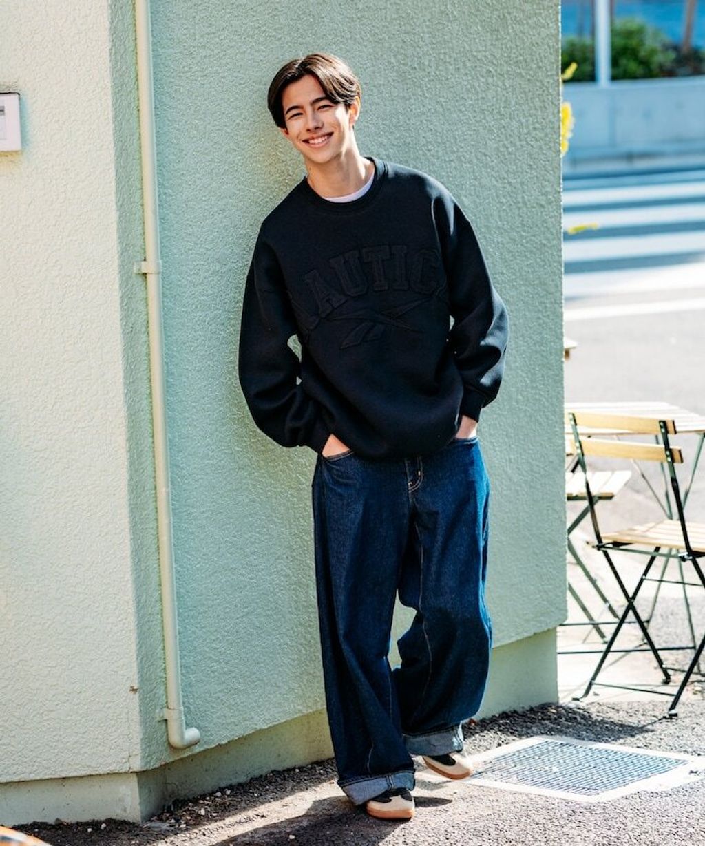 Reebok × NAUTICA 立體拼接Arch Logo太空棉大學T_5